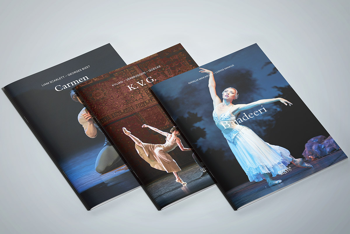 Kansallisoopperan käsiohjelmia, taitto, 2019